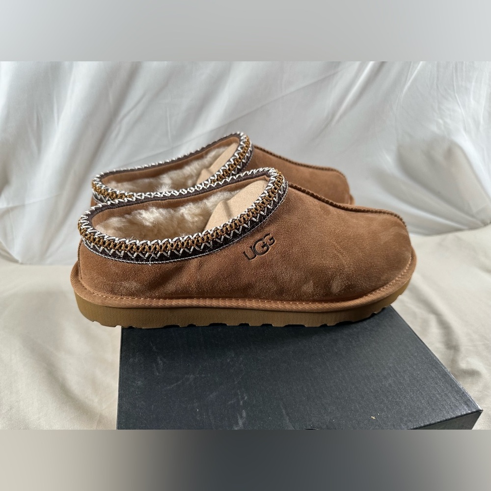 UGG Tasman II Suede Chestnut US 9 Men UK 8 1174671 Like New Worn Once with Box